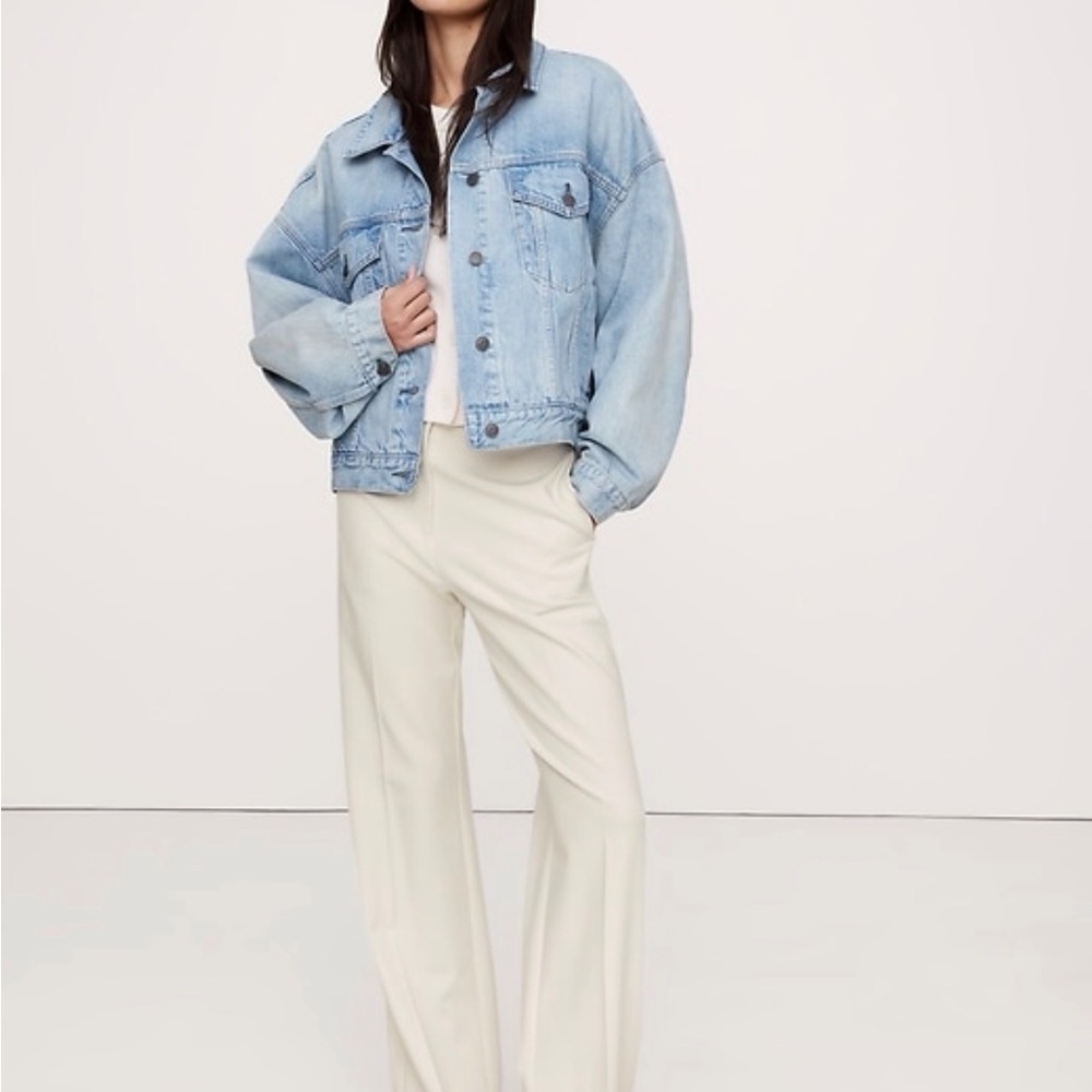 Banana Republic High Rise Modern Straight Refined Pants